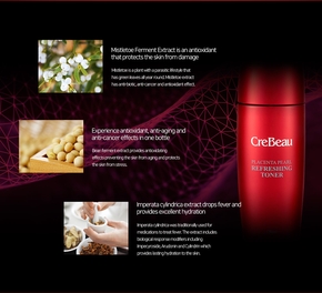 CreBeau Placenta Pearl Refreshing Toner 150ml - Thumbnail