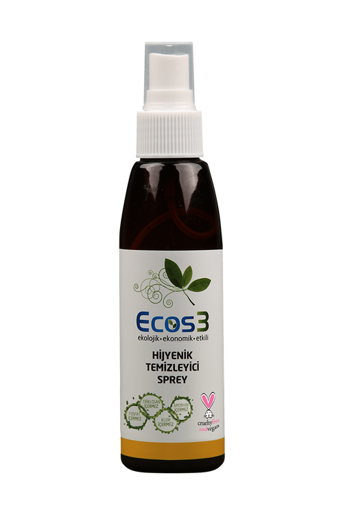 Ecos3 Ekolojik Hijyenik Temizleyici Sprey 125 ml x 3'lü Set