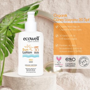 Ecowell Organik Güneş Losyonu (150 ml) - Thumbnail