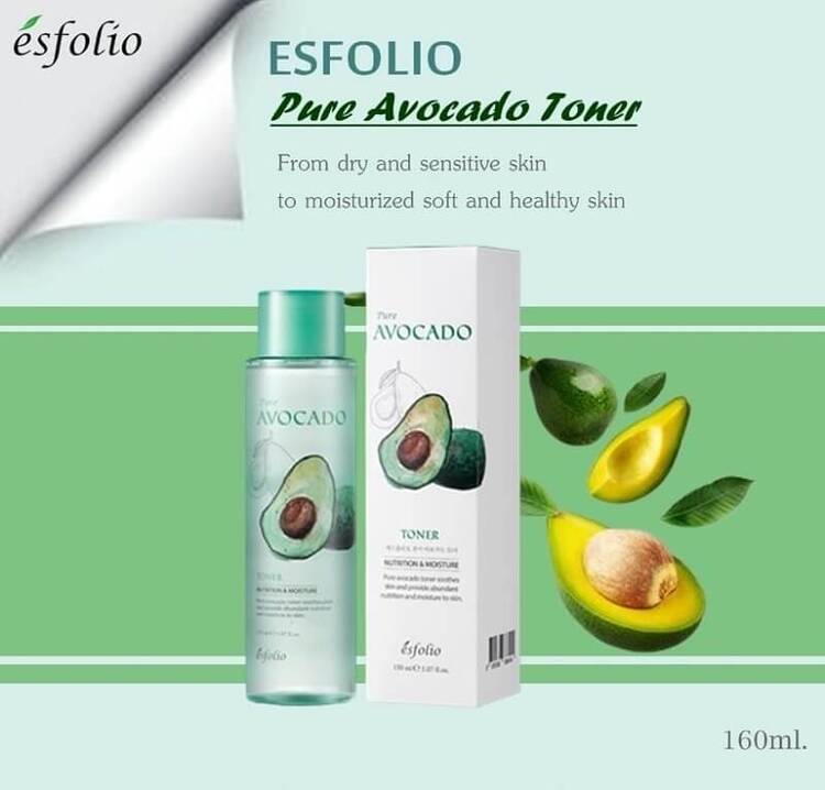 Esfolio - Pure Avocado Toner 160 ml - Esfolio Avokadol Özlü Tonik 150 ML