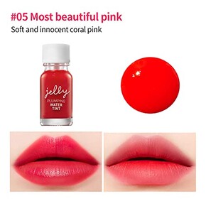 Jelly Plumping Water Tint (05 Coral Pink) - Dudak Dolgunlaştırıcı Dudak Tinti (05 Mercan Pembesi) - Thumbnail